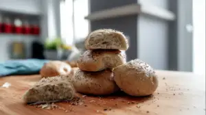 Фото блюда: Пампушки гречневые с чесноком и укропом
