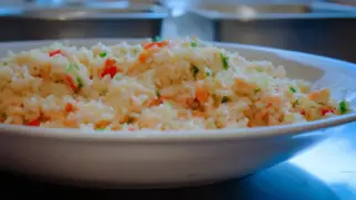 Фото рецепта: Плов с краснопёркой и сладким перцем
