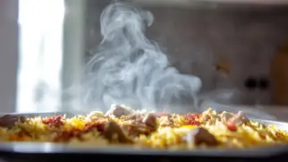 Фото рецепта: Плов с сумаком и бараньей лопаткой
