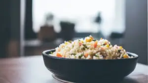 Фото блюда: Рассыпчатый рис с овощами на рапсовом масле
