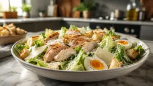 Фото блюда: Салат Цезарь классический с пармезаном и куриным филе