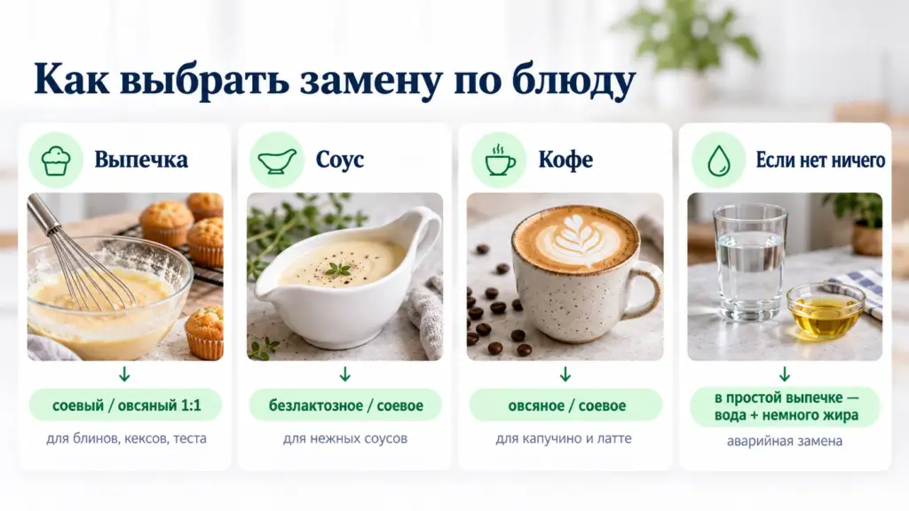 Как выбрать замену молока для выпечки, соуса и кофе.